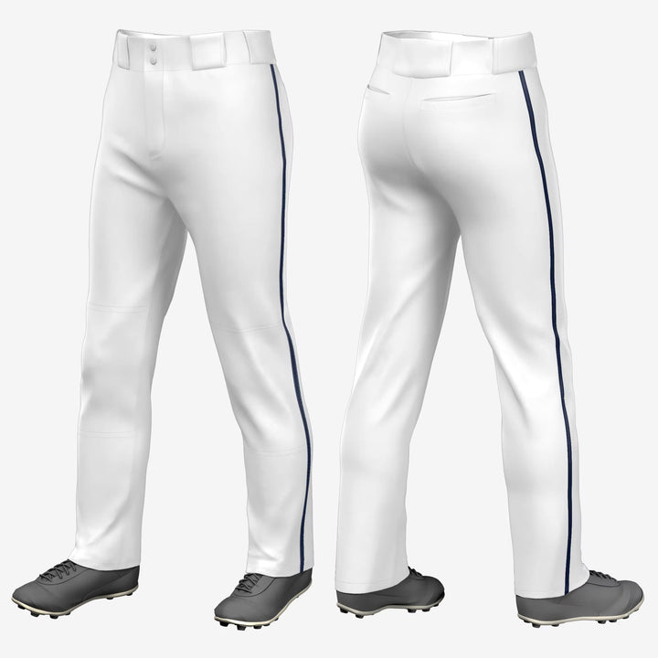 GLENCOE MIDDLE SCHOOL WHITE PANTS w/ BLACK PIPING **MANDATORY**