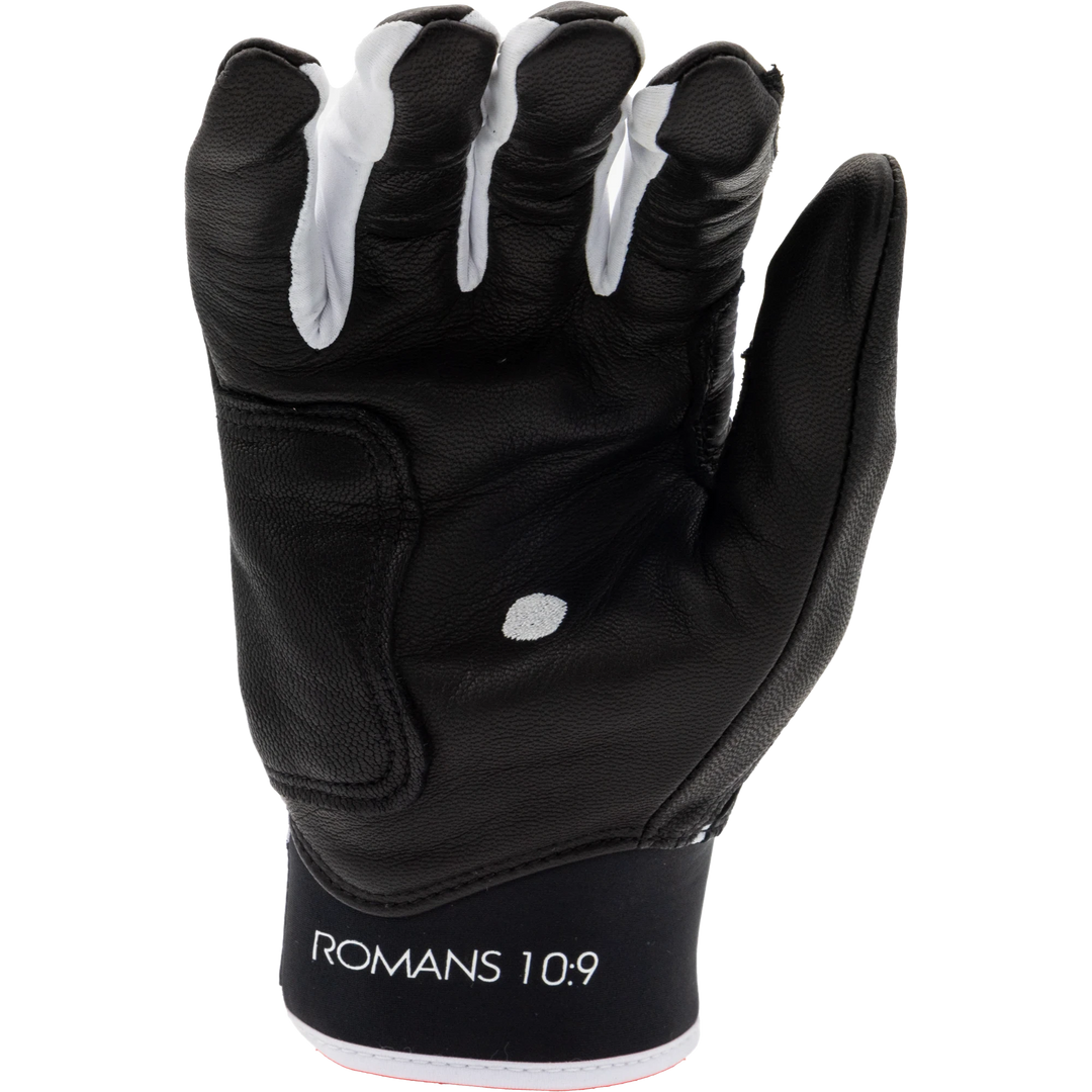 Black and White Batting Gloves