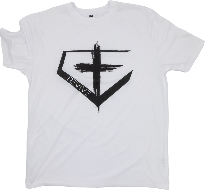 White Home Plate & Cross T-Shirt