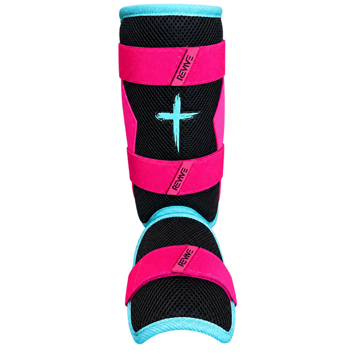 Black, Pink, & Teal Leg Guard