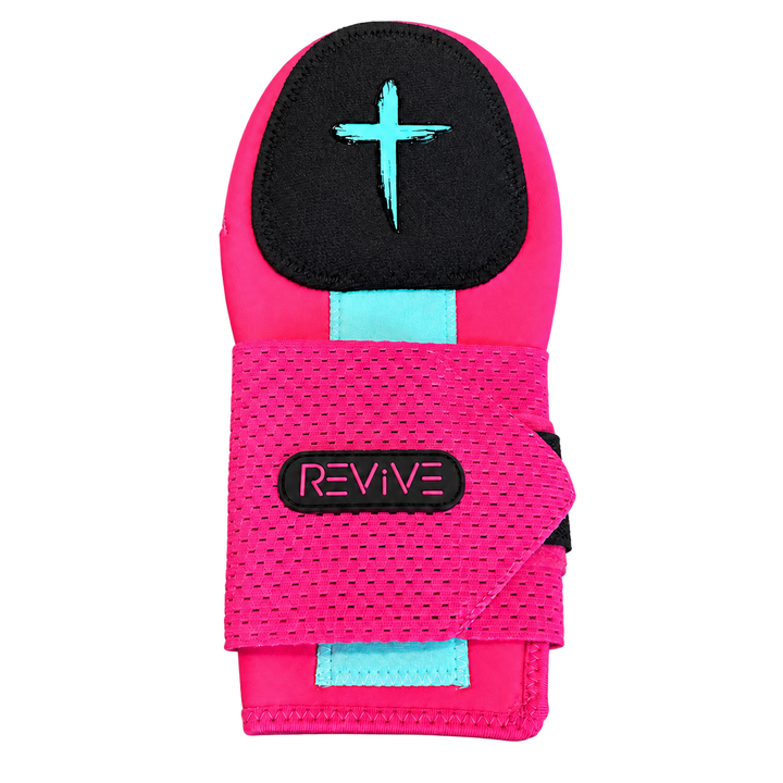 Black, Pink, & Teal Sliding Mitt